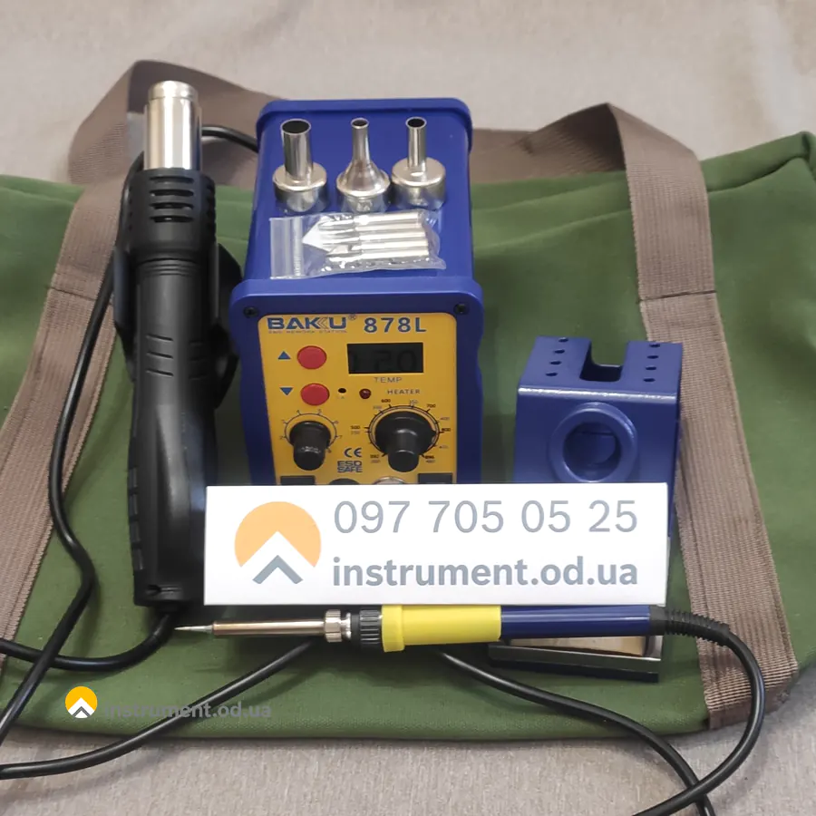 Прокат паяльної станції, 700W, фен, 100-450 °C - Зображення 7