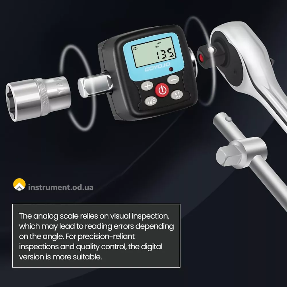 Прокат динамометричного ключа цифрового 0.9-30 Nm 1/2", 1/4", 3/8" в Одесі - Зображення 6